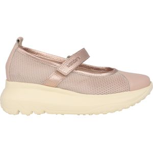 Wonders - Isaura - Dames Sneaker - Roze - Mesh met Leren Inzetstukken