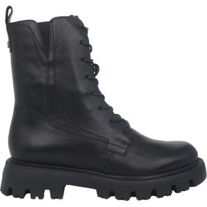 Wonders Camila - Dames Laars - Zwart - Leer - Blokhak