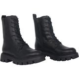 Wonders Camila - Dames Laars - Zwart - Leer - Blokhak