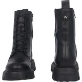 Wonders Camila - Dames Laars - Zwart - Leer - Blokhak