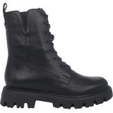 Wonders Camila - Dames Laars - Zwart - Leer - Blokhak