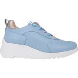 Wonders - Mint - Sneakers - Blauw - Leer