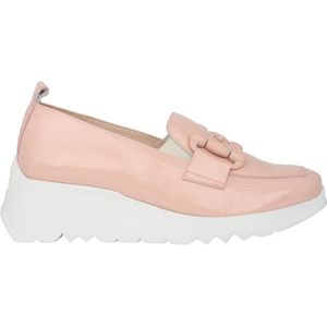 Wonders Dance - Instapper - Roze - Mocassin van Getextureerd Leer
