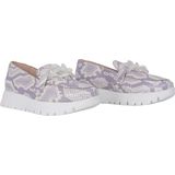 Wonders - Rose - Instapper - Roze - Leren - Urban-stijl met Kettingdetail