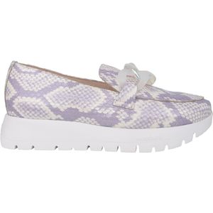 Wonders - Rose - Instapper - Roze - Leren - Urban-stijl met Kettingdetail