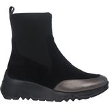 Wonders - Singapur - Dames Laars - Zwart - Leer en Suède