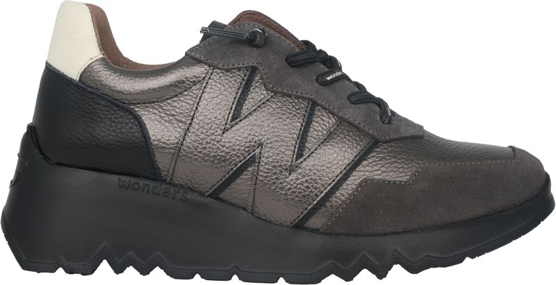 Wonders - Track - Dames Sneaker - Grijs - MemoryGel Binnenzool - WondersFly Technologie