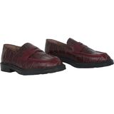 Wonders - Dames Instapper - Rood - Mocassin van Getextureerd Leer