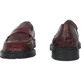 Wonders - Dames Instapper - Rood - Mocassin van Getextureerd Leer