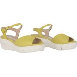 Wonders D-8272 - Dames Sandaal - Zwart - Leren Sleehak