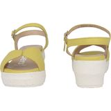 Wonders D-8272 - Dames Sandaal - Zwart - Leren Sleehak