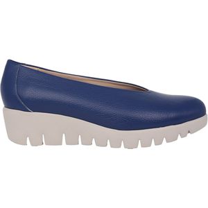 Wonders Fly - Instapper - Blauw - Gladde Leren Schoen