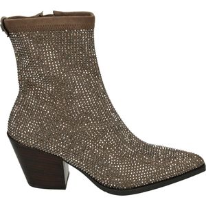 Pedro Miralles, Schoenen, Dames, Bruin, 37 EU, Leer, Topo Elastische Laars met Sparkles