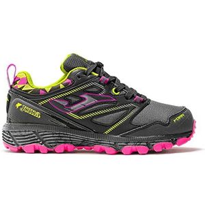 Joma Vora Jr Serie Wandelschoenen voor kinderen, uniseks, Zwart Fuchsia, 35 EU