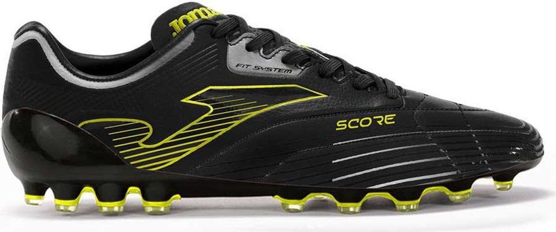 Joma - Score Ag - Voetbalschoenen - Zwart - Synthetisch - Geschikt voor Kunstgras