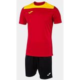 Joma - Set Phoenix II - Sportshirts - Rood Geel Zwart