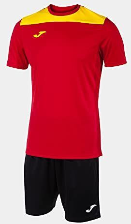 Joma - Set Phoenix II - Sportshirts - Rood Geel Zwart