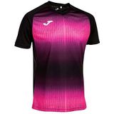 T-shirt - Korte Mouwen - V-hals - Geel - 100% Polyester