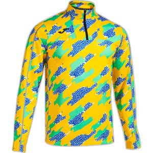 Joma - Supernova III Zip-Up - Sweatshirt - Zwart - Fluor Groen