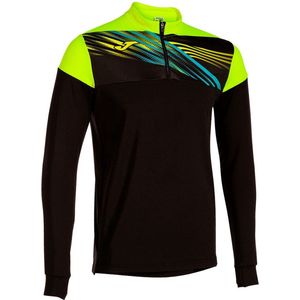 Joma - Elite X - Sweatshirt - Zwart - Ademend - Halve Rits