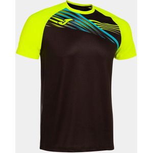 Joma - Elite X - T-shirt - Korte Mouwen - Zwart - Elastisch - Lichtgewicht