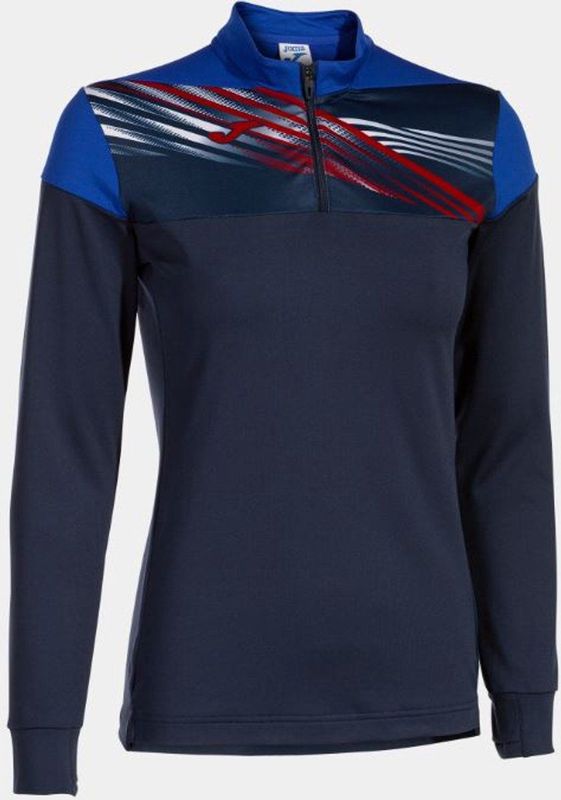 Joma - Elite X - Dames Sweatshirt - Halve Rits - Ademend - Stretchstof