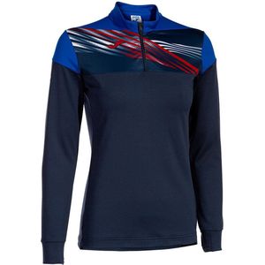 Joma - Elite X - Dames Sweatshirt - Halve Rits - Ademend - Stretchstof