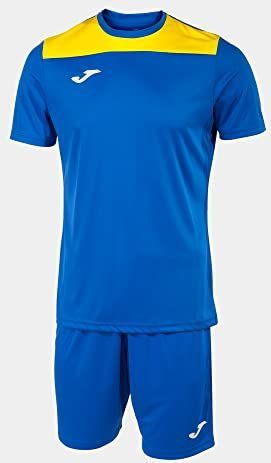 Joma - Phoenix II - Sportset - Royal-Geel - Functioneel T-shirt en Shorts