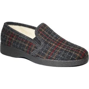 Blenzo Scheerwol Ruitpantoffel 50204/L - Zwart 6 - 41