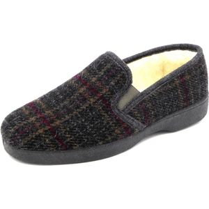 Blenzo Scheerwol Ruitpantoffel 50204/L - Zwart 6 - 44