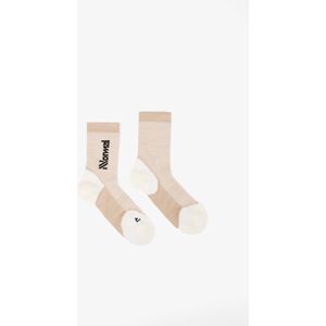 Nnormal - Compressiekousen - Wit - Merino Half Lange Sokken