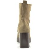 Unisa - KINTON_F23_BS Enkellaarzen - Taupe - Leer