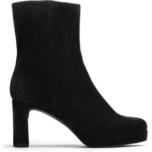 Unisa Meque Enkellaarsjes - Enkelboots met rits - Dames - Zwart - Maat 41