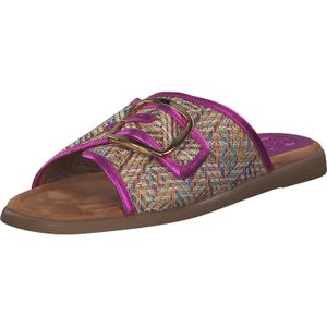 Muiltjes - Cray - Gevoerd - Kleur: Color-Blocking - Materiaal: Leer/Textiel/Suède