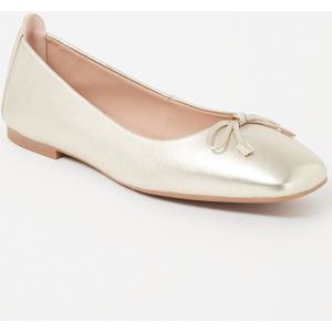 Unisa Basmi ballerina van leer met metallic finish