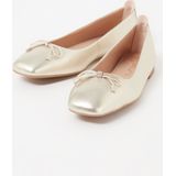 Unisa Basmi ballerina van leer met metallic finish