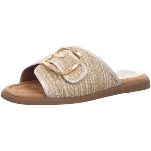 Unisa - Cray - Badslippers - Goud - Raffia - Antislip Zolen