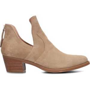 Unisa Guisel Enkellaarsjes Dames - Beige - Maat 39