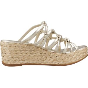 Unisa - Kolber - Muiltjes - Platino - Leer - Sleehak