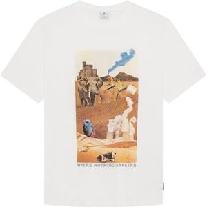 Springfield T-shirt pour homme, blanc ivoire, L