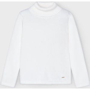 Mayoral Meisjes basic gebreide coltrui - Natural