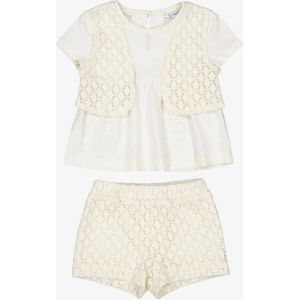 Mayoral - Crochet Set - Crème - Baby Meisje