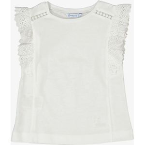 Mayoral - T-shirt - Wit - Crochet