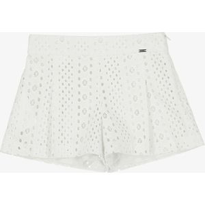 Mayoral - Korte Broeken - Wit - Meisjes Short met Broderie