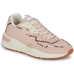 Pepe Jeans Dames Arrow Light Wedge Sneaker, roze, 3 UK