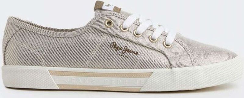 Pepe Jeans - PLS31439 Brady Party Basic Sneakers - Goudkleurig - Synthetisch - Casual