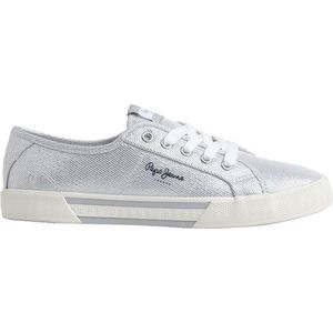 Pepe Jeans Brady Party Lage Sneakers Zilver EU 37 Vrouw