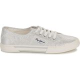 Pepe Jeans Brady Party Lage Sneakers Zilver EU 38 Vrouw