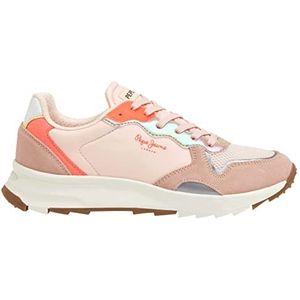 Pepe Jeans Dames Joy Star Soft Sneaker, Mauve Roze, 42 EU