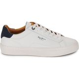 Pepe Jeans Yogi Original Sneaker voor heren, Wit, 46 EU